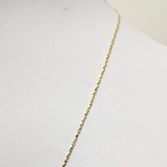 Gold Plated Oval Link Chain Necklace Spring Ring Closure - Picture 3 of 4